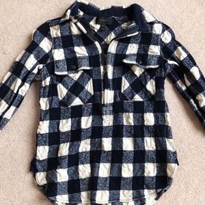 Soft half-zip flannel!